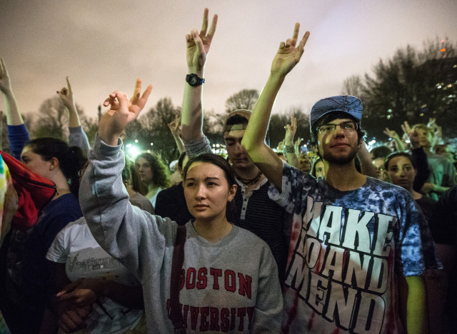 Celebrations After Capture Of Boston Marathon Bombing Suspect