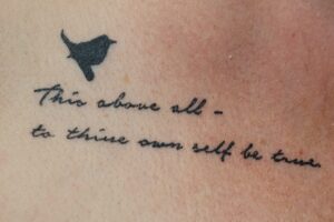 a favorite Shakespeare quote as a tattoo